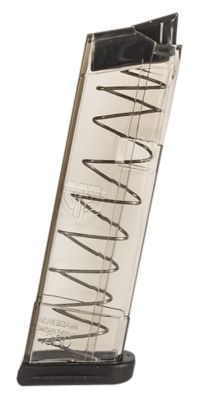 ETS Group 9 Round 380 ACP Pistol Magazine for Glock 42, Extended, Clear, Polymer