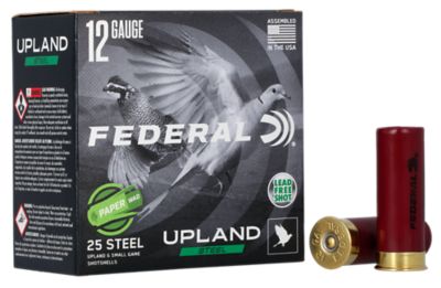 Federal 12-Gauge Upland Steel Field and Range Paper Wad 7.5-Shot Shotgun Shells, 2.75 in., 1 oz., 25 Rounds