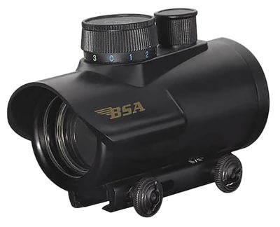 BSA Huntsman Red Dot Scope with RGB Technology, 1x 30 mm, 5 MOA Dot, Matte Black