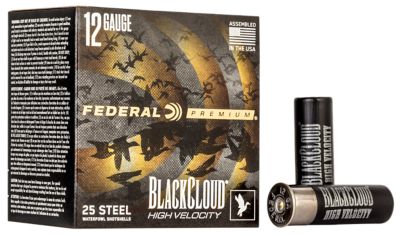 Federal 12-Gauge Black Cloud FS High Velocity BB-Shot Shotgun Shells, 3 in., 1-1/8 oz., 25 Rounds
