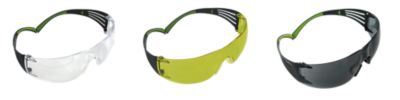 3M Peltor Adult Sport SecureFit 400 Polycarbonate Anti-Scratch Shooting Glasses, Clear/Amber/Gray/Black, 3-Pack