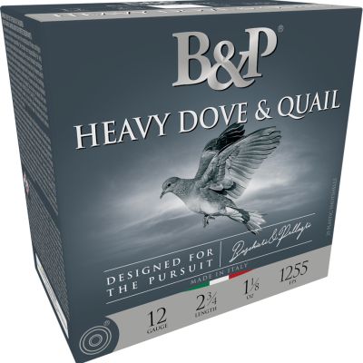 B&P Ammunition 12-Gauge Heavy Dove and Quail 9-Shot Shotgun Shells, 2.75 in., 1-1/8 oz., 25 Rounds