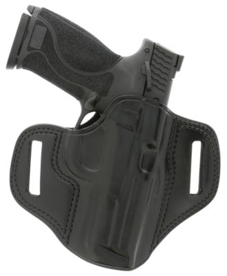 Galco Combat Master OWB Holster for Glock 19/32/36/45/Glock 19X Gen2-5/CZ-P10C, Right Hand, Black, Leather