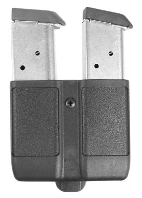 Blackhawk Double Mag Case for Single Stack 9mm/10mm/40/45/357, Belt Clip, Black, Polymer