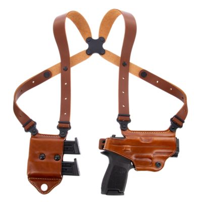 Galco Miami Classic II Shoulder Holster for Sig P229, Sig P226, Sig P228, Right Hand, Tan, Leather