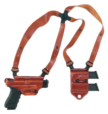 Galco Miami Classic II Shoulder Holster for 1911, 5 in. Barrel, Right Hand, Tan, Leather