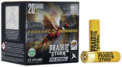 Federal 20-Gauge Premium Prairie Storm 4-Shot Shotgun Shells, 3 in., 7/8 oz., 25 Rounds
