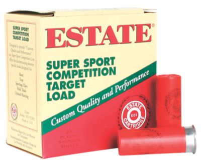 Estate 12-Gauge Super Sport Competition Target 7.5-Shot Shotgun Shells, 2.75 in., 1 oz., 25 Rounds, SS12H175