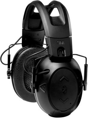 3M Peltor Sport Tactical 500 Over-the-Head Polymer Earmuffs, 26 dB Noise Reduction Rating, Black, 1 Pair