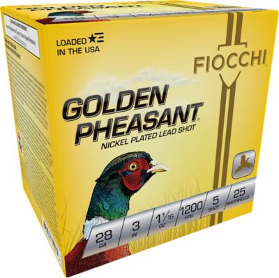 Fiocchi 28-Gauge Golden Pheasant Extrema 5-Shot Shotgun Shells, 3 in., 1-1/16 oz., 25 Rounds