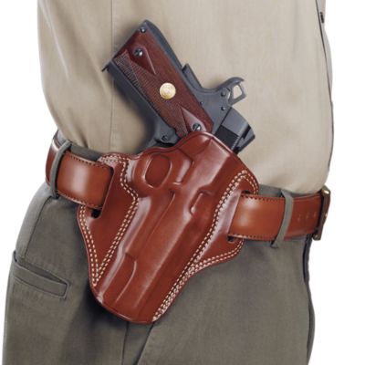 Galco Combat Master OWB Holster for Glock 43/43X, Springfield Hellcat, Right Hand, Tan, Leather