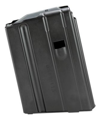 DuraMag SS 10 Round 22 Nosler/6.8 SPC Magazine for AR-15, Black w/ Gray Follower, Detachable