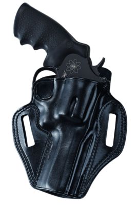 Galco Combat Master OWB Holster for S&W K Frame, Ruger Security-Six 2.75 in. Barrel, Right Hand, Black, Leather