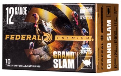 Federal 12-Gauge Premium Grand Slam 5-Shot Shotgun Shells, 2.75 in., 1-1/2 oz., 10 Rounds