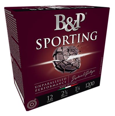 B&P Ammunition 12-Gauge Sporting Clay 8-Shot Shotgun Shells, 2.75 in., 1 oz., 25 Rounds, 12B1SCL8