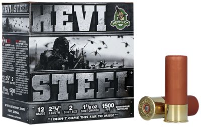 HEVI-Shot 12-Gauge HEVI-Steel 2-Shot Shotgun Shells, 2.75 in., 1-1/8 oz., 25 Rounds