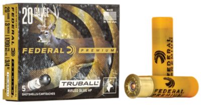 Federal 20-Gauge Premium Vital-Shok TruBall Rifled Shotgun Slugs, 3 in., 3/4 oz., 5 Rounds