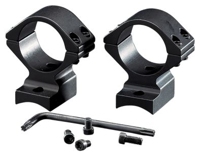 Browning A-Bolt Integrated Scope Mount/Ring Combo for A-Bolt/A-Bolt II, 1 in. Tube, Medium, 0 MOA, Matte Black, Aluminum