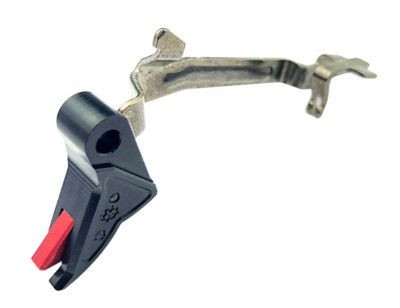 Cross Armory Drop In Enhanced Flat Trigger for Glock Gen1-4, 3.50 lb. Draw, Aluminum