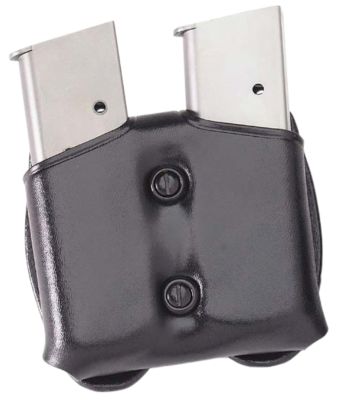 Galco CDM Double Mag Carrier for Sig P220 Carry, Belt Loop, Belts 1.50-1.75 in. Wide, Ambidextrous Hand, Black, Leather