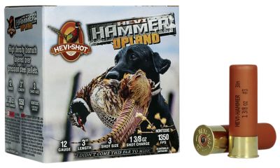 HEVI-Shot 12-Gauge HEVI-Hammer Upland Non-Toxic 3-Shot Shotgun Shells, 3 in., 1-3/8 oz., 25 Rounds