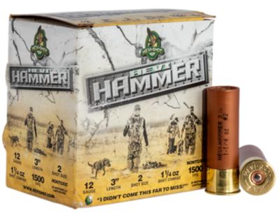 HEVI-Shot 12-Gauge HEVI-Hammer 2-Shot Shotgun Shells, 3 in., 1-1/4 oz., 25 Rounds