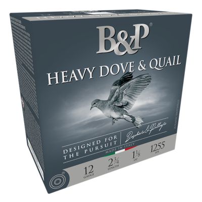 B&P Ammunition 12-Gauge Heavy Dove and Quail 6-Shot Shotgun Shells, 2.75 in., 1-1/8 oz., 25 Rounds