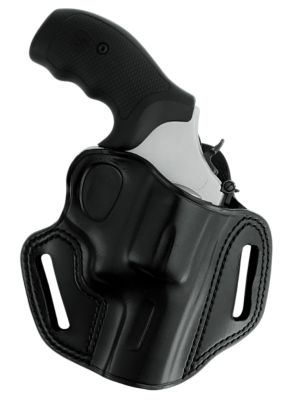 Galco Combat Master OWB Belt Holster for S&W L Frame M686 3 in., Right Hand, Black, Steerhide