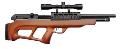Beeman .177 Caliber Under-Lever Pre-Charged Pneumatic Air Rifle with 4x32mm Scope, Black