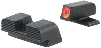 AmeriGlo Protector Sight Set for Sig Sauer, Green Tritium Orange Outline Front, Black Serrated Rear