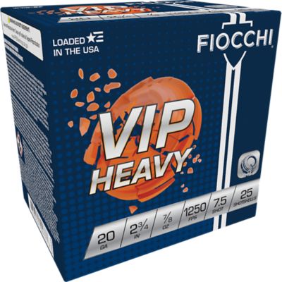Fiocchi 20-Gauge Exacta Target VIP Heavy 7.5-Shot Shotgun Shells, 2.75 in., 7/8 oz., 25 Rounds