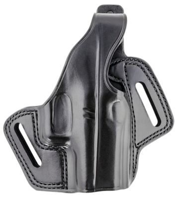 Galco Fletch OWB Holster for Glock 43/43X, Springfield Hellcat, Right Hand, Black, Leather