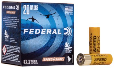 Federal 20-Gauge Speed-Shok Steel 6-Shot Shotgun Shells, 2.75 in., 3/4 oz., 25 Rounds