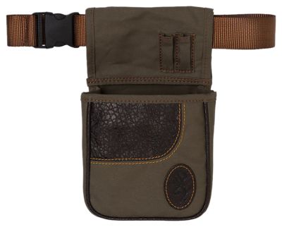 Browning Laredo Shell Pouch, Belt Mount, Olive, Canvas/Leather
