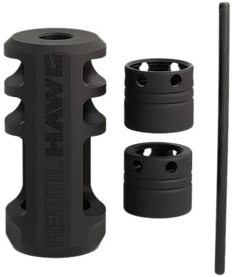 Browning Xeno Recoil Hawg, 5/8 in. x 24 Thread, 2.20 in. OAL, Matte Black, Stainless Steel
