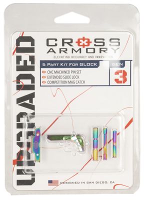 Cross Armory 3 Piece Upgrade Kit for P80 Gen1-3, Rainbow