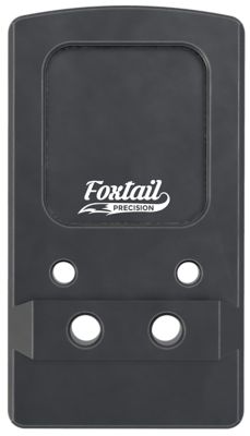 Foxtail Precision Rear Sight Dovetail Optic Adapter Plate for non MOS Glock, Black Anodized, 7075 Aluminum, 100015