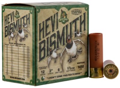 HEVI-Shot 12-Gauge HEVI-Bismuth Non-Toxic 6-Shot Shotgun Shells, 3 in., 1-3/8 oz., 25 Rounds