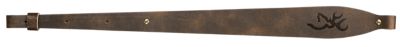 Browning Big Buckmark Leather Adjustable Rifle Sling, Brown