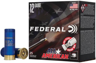 Federal 12-Gauge All-American 8-Shot Shotgun Shells, 2.75 in., 1-1/8 oz., 25 Rounds, FAA12H8