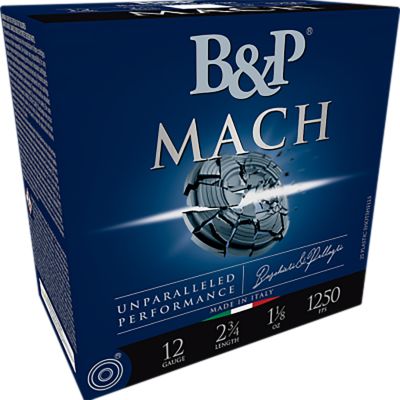 B&P Ammunition 12-Gauge Mach LV 8-Shot Shotgun Shells, 2.75 in., 1 oz., 25 Rounds