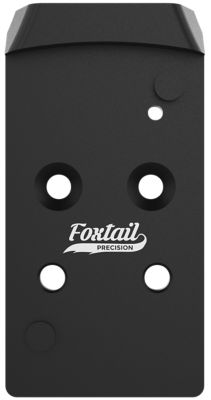 Foxtail Precision Rear Sight Dovetail Optic Adapter Plate for CZ P10 for CZ P10, Black Anodized, 7075 Aluminum