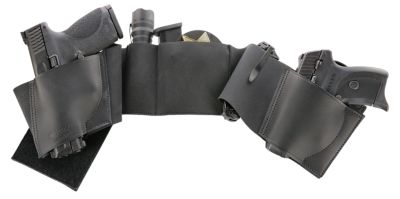 Galco UnderWraps 2.0 Handgun Belly Band, Small, Black, Leather/Nylon
