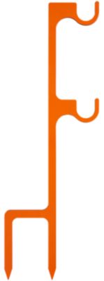 Champion Targets Impact Steel Double Hanger Stake for Rimfire Shooting Targets, 19 in., Orange