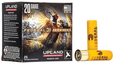 Federal 20-Gauge Premium Wing-Shok Magnum 5-Shot Shotgun Shells, 3 in., 1-1/4 oz., 25 Rounds