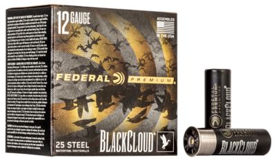 Federal 12-Gauge Black Cloud FS 2-Shot Shotgun Shells, 3 in., 1-1/4 oz., 25 Rounds