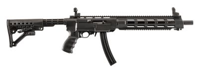 Archangel AR-15 Style Conversion Stock for Ruger 10/22, 6 Position with Rail, Black, Synthetic