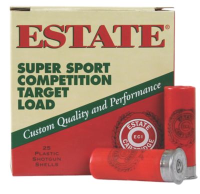 Estate 12-Gauge Super Sport Competition Target 8-Shot Shotgun Shells, 2.75 in., 1-1/8 oz., 25 Rounds, SS12H8