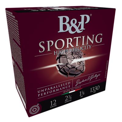 B&P Ammunition 12-Gauge Sporting Clay 7.5-Shot Shotgun Shells, 2.75 in., 1-1/8 oz., 25 Rounds