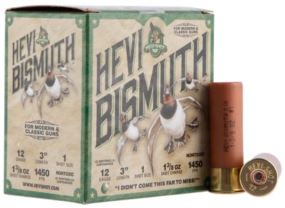 HEVI-Shot 12-Gauge HEVI-Bismuth Non-Toxic 1-Shot Shotgun Shells, 3 in., 1-3/8 oz., 25 Rounds